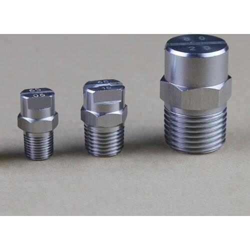 1/8"1/4" fan nozzle high pressure nozzle 304 stainless steel dust cleaning spray head shower head