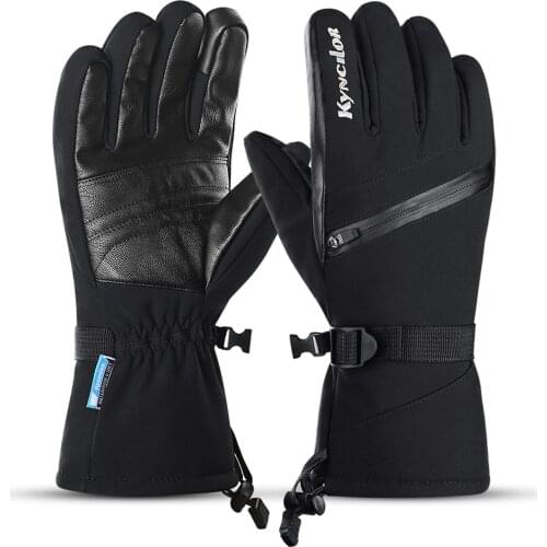 Warm Touch Screen Gloves Waterproof Windproof Riding Gloves polyester fabric anti-slip wear-resistant PU leather Free size