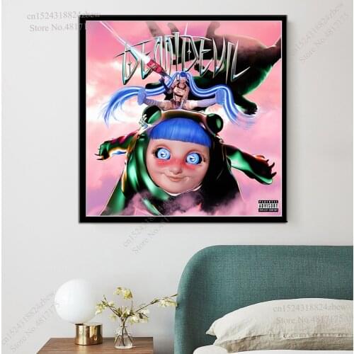 Ashnikko Poster Rapper Singer Music Album DEMIDEVIL Canvas Painting Wall Art Posters and Prints Home Decor