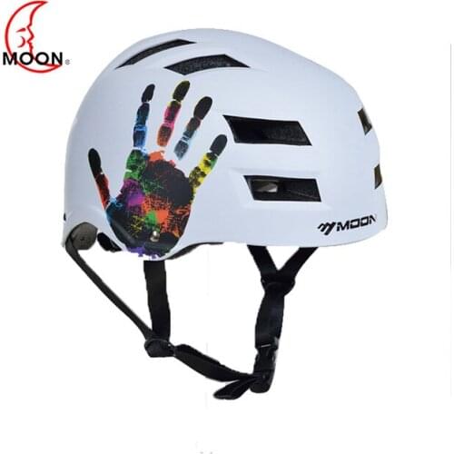 MOON Cycling Helmet Light Cushioning Riding Protect ski Helmet Ventilation Handprint Pattern Riding Helmet For Mountain Bike