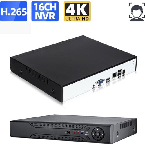 AHCVBIVN 2HDD 16CH 5MP 4K CCTV H.264/H.265 NVR DVR Network Video Recorder Onvif 8.0 for IP Camera 2 SATA XMEYE P2P