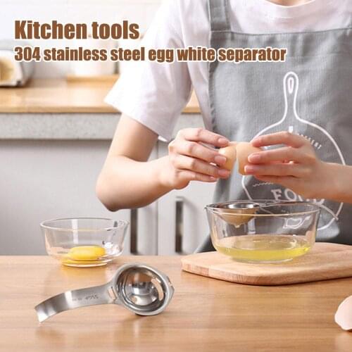 Egg Separator Egg Yolk White Filter Stainless Steel Egg Sieve Food Grade Egg Divider Kitchen Gadget Cooking/Baking Tool Egg Tool