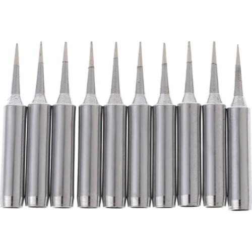 10 Pcs Lead Free Replacement Soldering Solder Iron Tips 900M-T-I For Hakko Saike 936 852d+ 909D