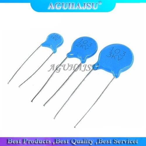 20pcs High voltage Ceramic Capacitor1KV 2KV 3KV 5PF 30PF 47PF 56PF 100PF 220PF 1NF 2.2NF 3.3NF 4.7NF 10NF 100NF 471 222 223 103