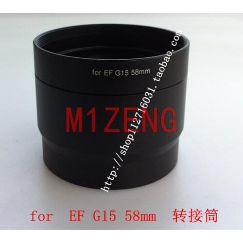 58mm 58 mm filter mount Lens Adapter Tube Ring for canon Powershot g15 G16 camera