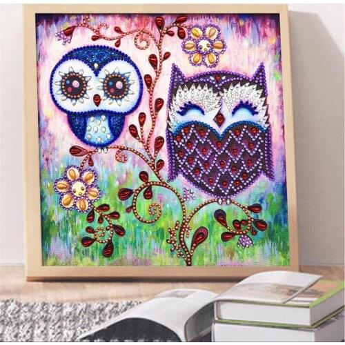 5D DIY Diamond Painting Special Diamond Flower Bird Diamond Embroidery Sticker Mosaic Home Decor