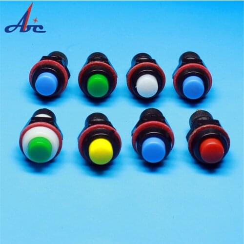 6pcs self-reset Push Button Switch 10mm Self Return Momentary Push Button Switch DS-213