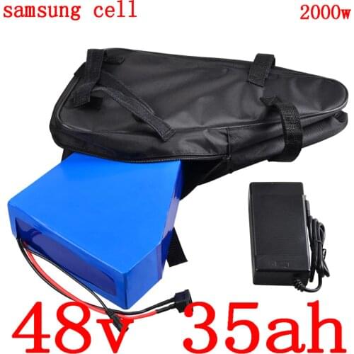 48V E-bike Battery 48V 35Ah 30Ah 25Ah 20Ah 18Ah 15Ah 13Ah Lithium Battery 48V 2000W 1000W 500W Electric Bike Battery+5A Charger