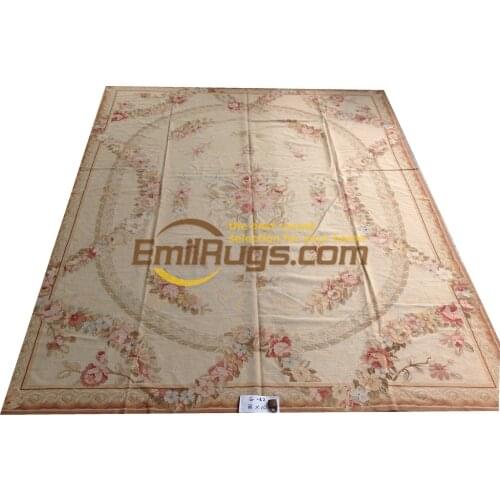 Aubusson needlepoint carpet big rug geometric carpet bedroom handwoven wool carpets european carpet
