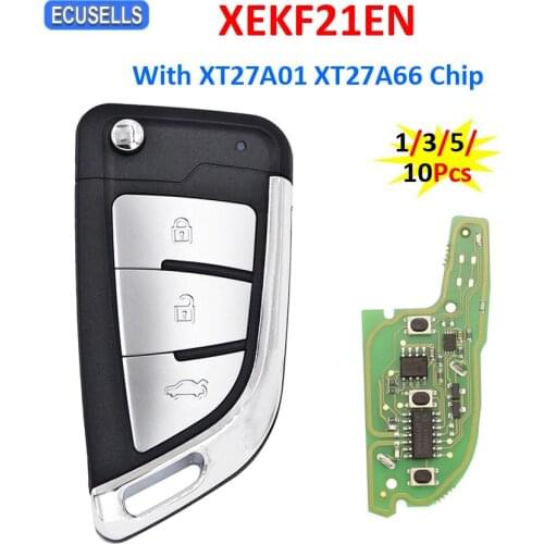 Xhorse XEKF21EN VVDI Super Remote Car Key with XT27A01 XT27A66 Chip Work for VVDI2 / VVDI MINI Key Tool / VVDI Key Tool Max
