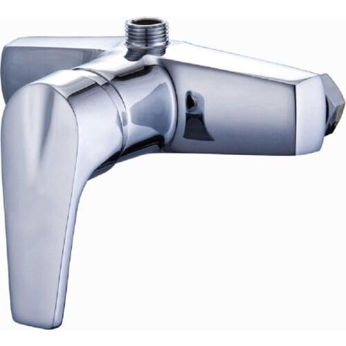 Free shipping Top quality single handle dual hole bathroom shower faucet with wall mounted bathroom mixer taps