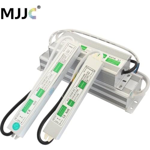 Waterproof IP67 LED Driver AC DC 12 Volt Power Supply 24 Volt 10W 20W 30W 60W 100W 120W 200W Transformer 110V 220V to 12V 24V