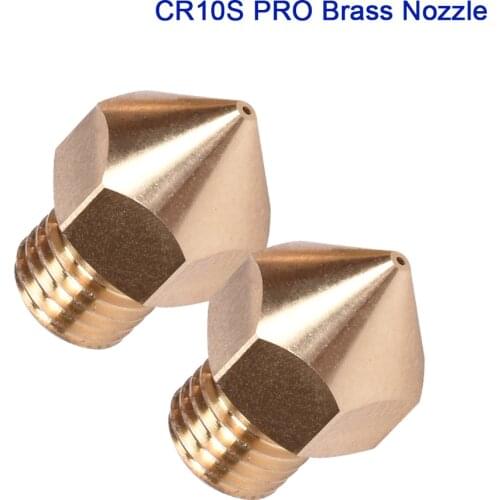 CR10S PRO Brass Nozzle 1.75MM High Quality Heater Block Hotend 0.2 0.4 0.8MM For CR10S PRO Extruder J-head 3D Printer Parts