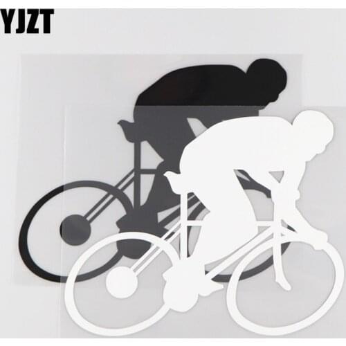 YJZT 17.5CM*14.2CM Bicycle Pattern Decoration Vinyl Decal Car Sticker 1A-0078