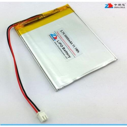 Shipping in 3000mAh with protection board 744861 3.7V lithium polymer batteries mobile power 754860 Rechargeable Li-ion Cell