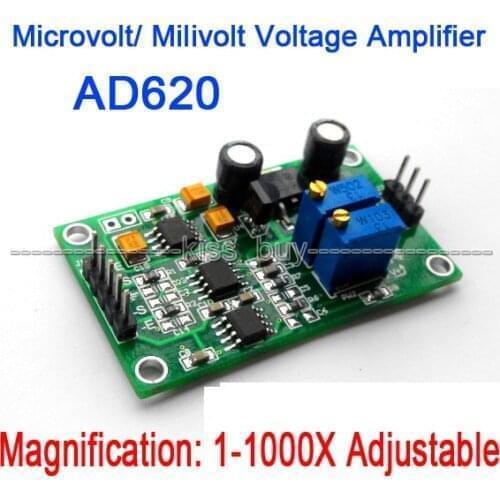 DYKB DC Microvolt / millivolt voltage amplifier high precision differential signal AMP conversion AD620 transmitter Adjustable