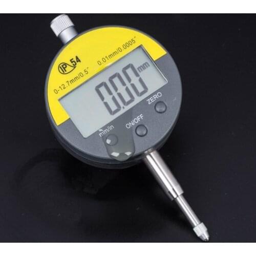 0.01mm Digital Dial Indicator Meter IP54 Oil-proof 12.7mm/0.5" Electronic Micrometer Carbide Tip Precision Gauge With Retail Box