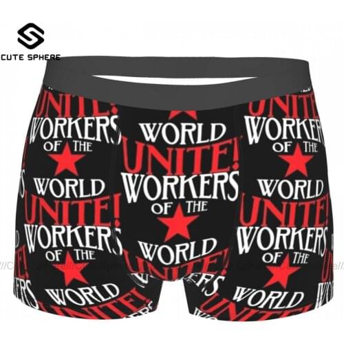Communist Underwear Youth Sublimation Sexy Trunk Sublimation Trenky Polyester Boxer Brief