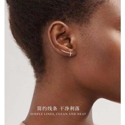 Fashion Silver Plated Samurai Sword Cross Earrings Mens and Womens Personality Jewelry Motorcyclist Party Accessories