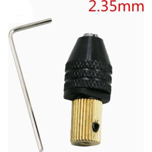New 2.35mm/3.17mm/5mm Electric Motor Shaft Mini Drill Chuck Fixture 0.2-0.5mm Drill Bit Micro DrillChuck Hex Drill Chuck Adapter