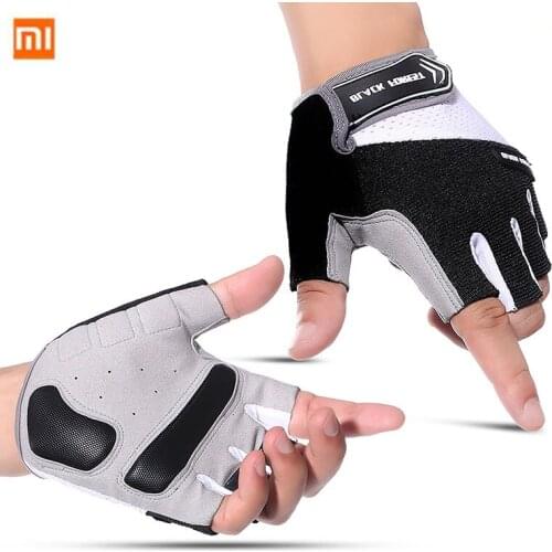 XiaoMi Half-finger Gloves Thickened Palm Pad Comfortable Shock Absorption Breathable Sweat-absorbent Anti-outdoor Riding Gloves