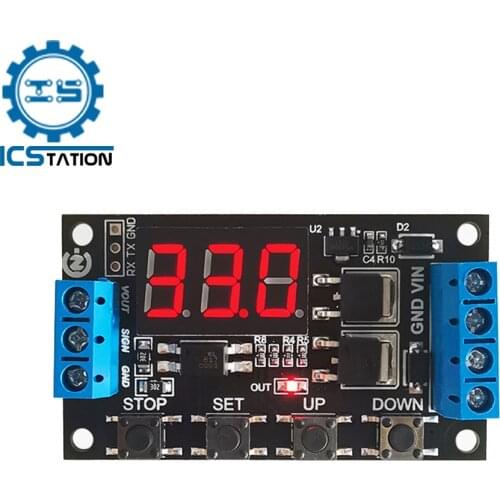 DC 5V 12V 24V MOS Switch Automation Cycle Trigger Delay Timer Relay Module Solenoid Valve Control Optocoupler Isolation Switch