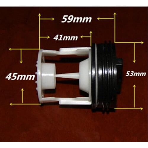 Applicable to the Midea drum washing machine MG60-1003E (S) drain pump cover plug water plug filter