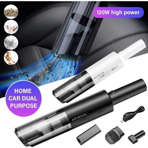Portable Handheld Vacuum Cleaner Powerful Cyclonic Suction Car Vacuum Cleaner Wet/Dry Auto Home Desktop Carpet Vacuum Cleaner