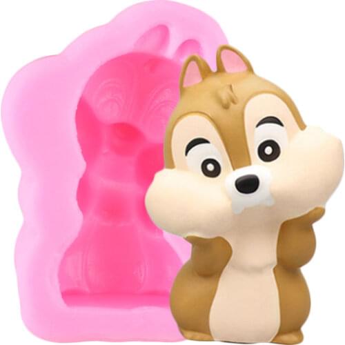 Disney Animals Dale Silicone Mold Chocolate Candy Fondant Cake Decorating Tools DIY Aromatherapy Wax Plaster Soap Resin Mould