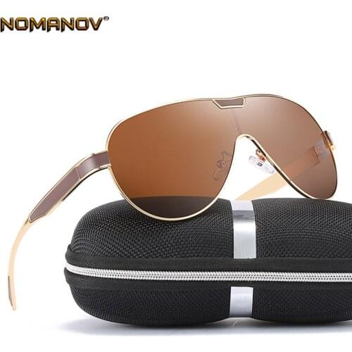 2019 Summer Style Oversized Siamese Polarized Lenses Black Brown Sunglasses Men Women Polarized Sun Glasses Shopping Party