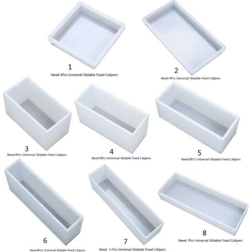 Super Large Rectangular Silicone Molds 3D Rectangle Resin Art Mould Craft Tools