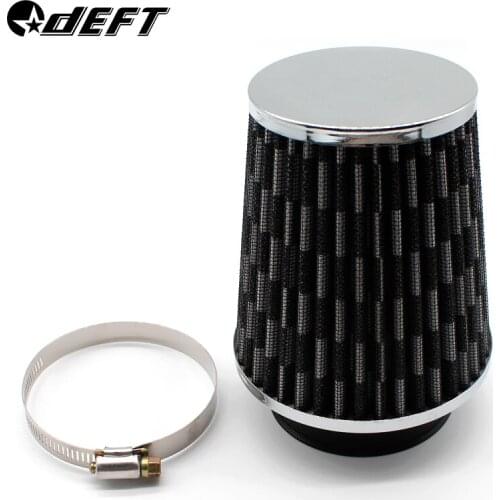 DEFT Universal 3" Car Air Filter Clean Intake High Flow Round Cone Car Air Intake Filter Induction Kit High Power Sports Mesh