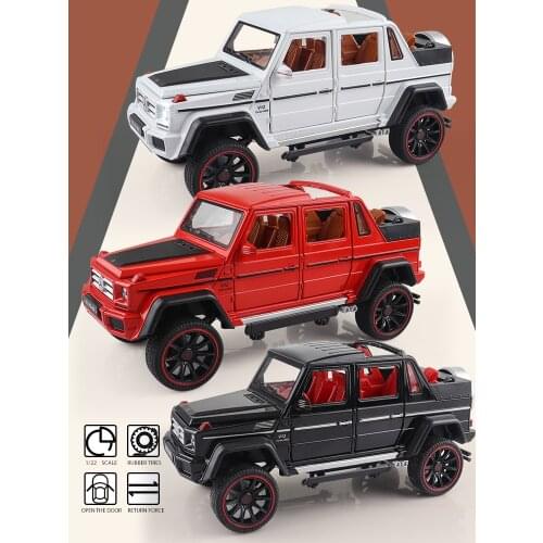 G650 AMG Off-Road SUV Convertible Version Collection Model Kids Toys 1:22 Alloy Car Simulation Exquisite Diecasts Toy Vehicles
