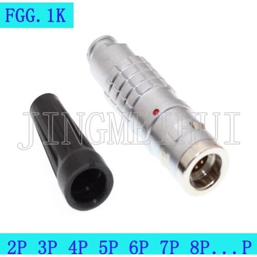 IP68 Waterproof FGG.1K.2P 3P 4P 5P 6P 7P 8P 10P 14P 16P Push-pull self-locking male plug Connector for Data and Telecom Systems