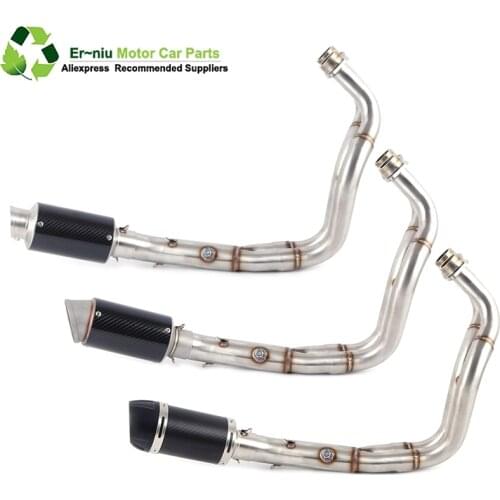 E-Mark MT07 FZ07 motorcycle Exhaust Full system FOR Yamaha MT-07 FZ-07 Tracer 2014-2018 with Muffler XSR700 2014-2019