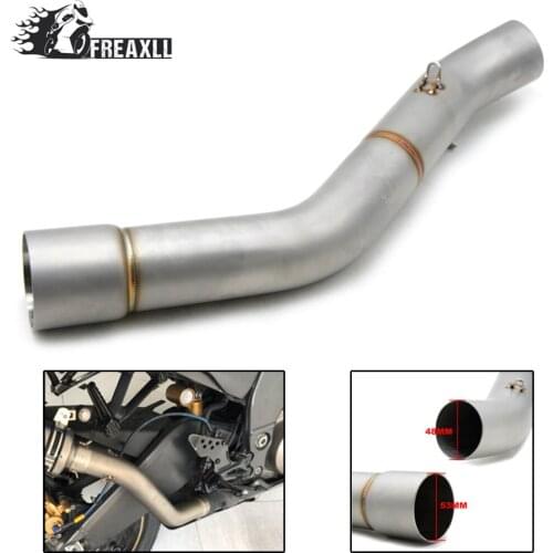Motorcycle Middle Mid Exhaust Pipe Mid Pipe Connecting Link Pipe moto For kawasaki ZX10R ZX-10R ZX 10R 2008 2009-2010
