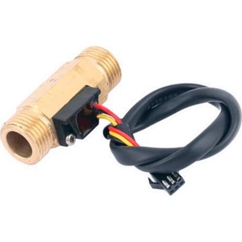 1 Pc G1/2" Thread Hall Effect Water Flow Sensor Switch Flowmeter 1-30L/min 60mm Long