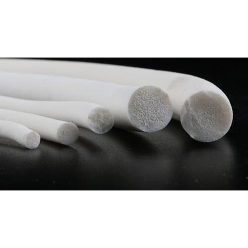10 meters Silicone Rubber Foam Cord Diameter1 2 3 4 5 6 7 8mm Top Quality White Rubber Foam Rod Good Sealing Material