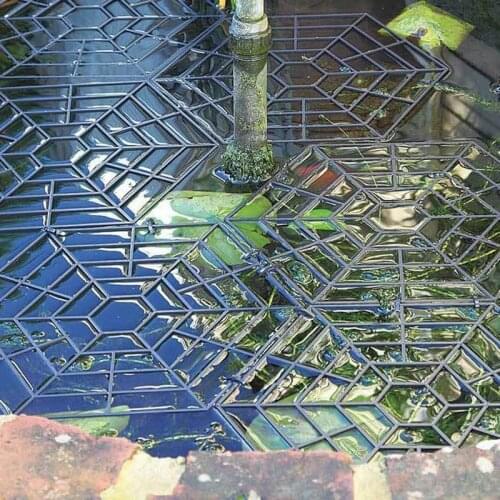 10Pcs Six Angle Fish Pond Net Protectors Fish Pond Nets Plastic Fish Guards Lightweight Plastic Floating Pond Guard Protector