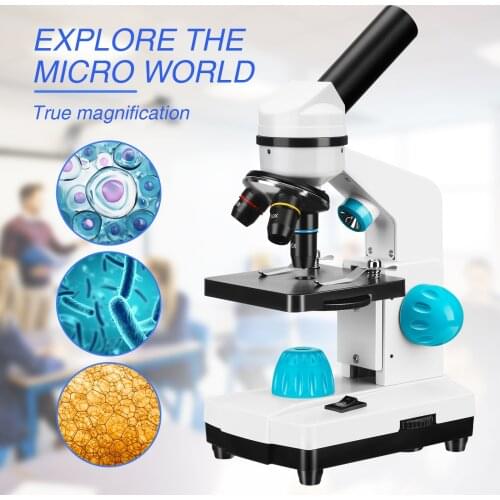 100-2000X magnification student scientific experiment biological microscope