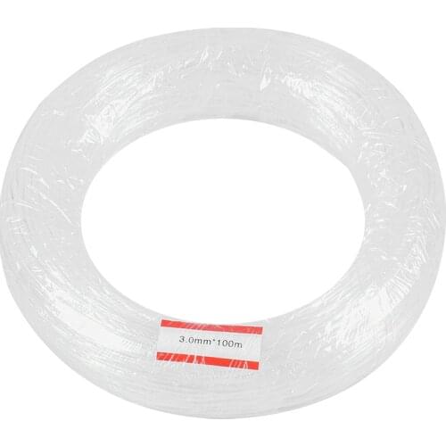 100M PMMA Side Glow Optical Fiber Cable 3mm Diameter Car Optic Cable Ceiling Lighting Lights Bright Party Light Decoration