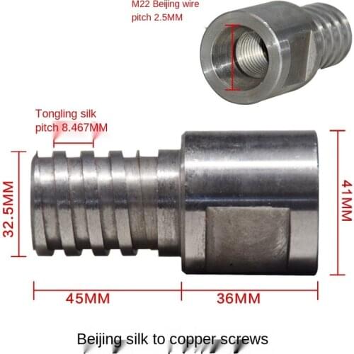 Diamond Drill Adapter For M22 Diamond Core Bit. Diamond Drill Output Shaft Thread Distance 8.467mm. Rotary Union