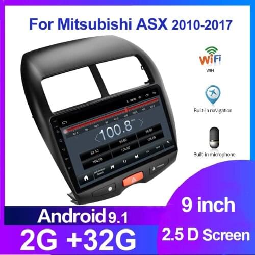 Android 9 Radio Multimedia Video Player For 2012 CITROEN C4 2010-2015 Mitsubishi ASX Peugeot 4008 10.1" 2 DIN Bluetooth GPS Navi