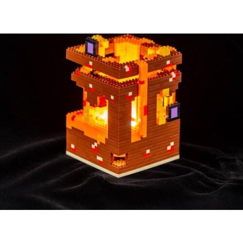 Mosaic Style Pen Holder Desk Organizer Human body Charging Induction Light for Stationery Office School Cute