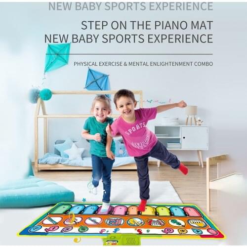 Piano Music Mat for Kids Baby Carpet Baby Play Mat Floor Piano Mat Musical Play Blanket Early Educational Toys Gifts for Kids