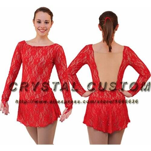 Girls Figure Skating Dresses Fashion New Brand Competition Ice Figure Skating Dress Children DR3523