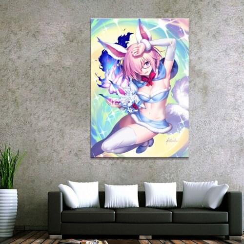 Home Decor Canvas 1 Piece Cute Sexy Anime Fate Grand Order Mashu Art Posters and Prints Painting Home Decoration Wall Pictures