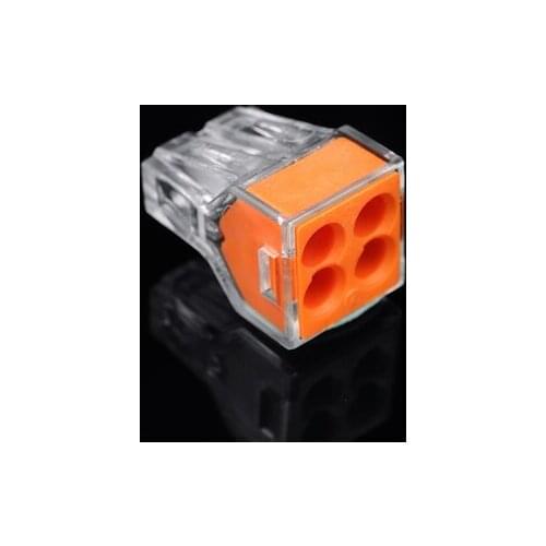 Hot sale Free shipping Wire connector wire connector 2.5 square hard 4 hole P building wiring terminal lugs PCT-104