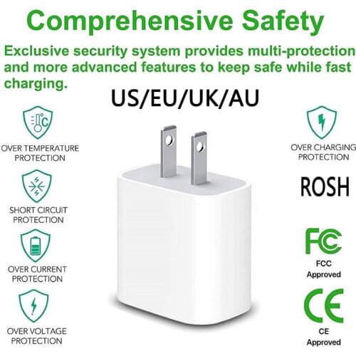 20W PD USB Type C to Lighting Fast Charger Cable For Apple iPhone 12 11 Pro Max Mini X XR 8 7 6 6s Plus iPad Pro Data Sync Line