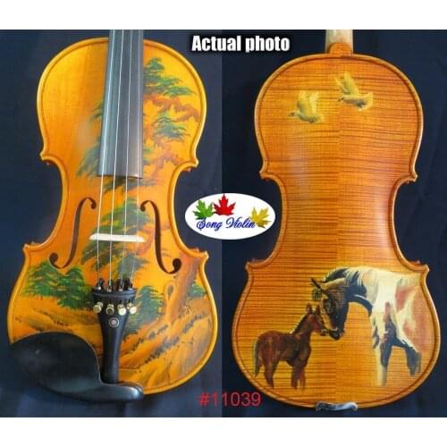 Beautiful SONG maestro drawing 4/4 violin,bigger rich sound #11039